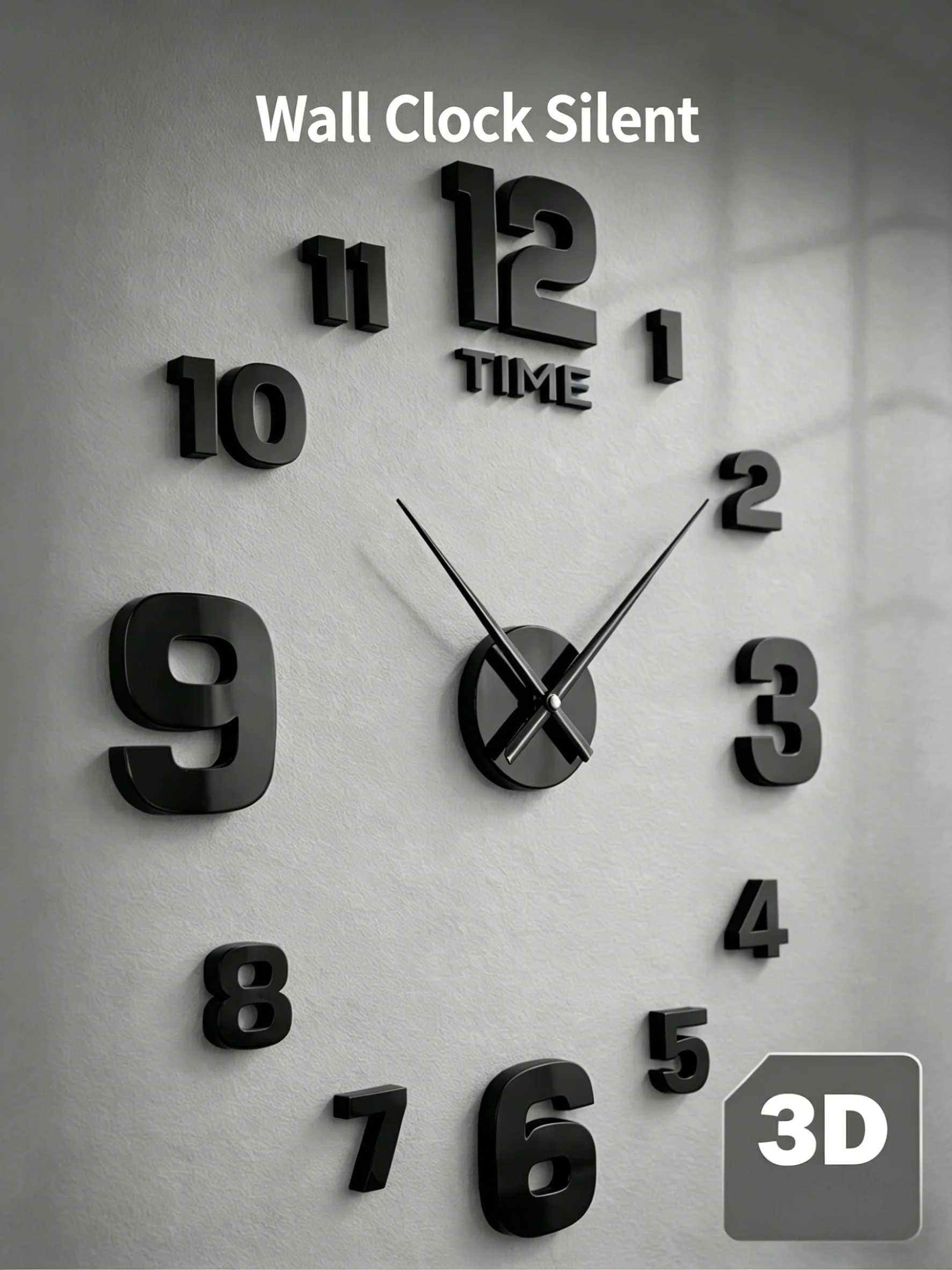 New Modern Design Large Wall Clock 3D DIY Quartz Clocks Fashion Watches Acrylic Mirror Stickers Living Room Home Decor Horloge