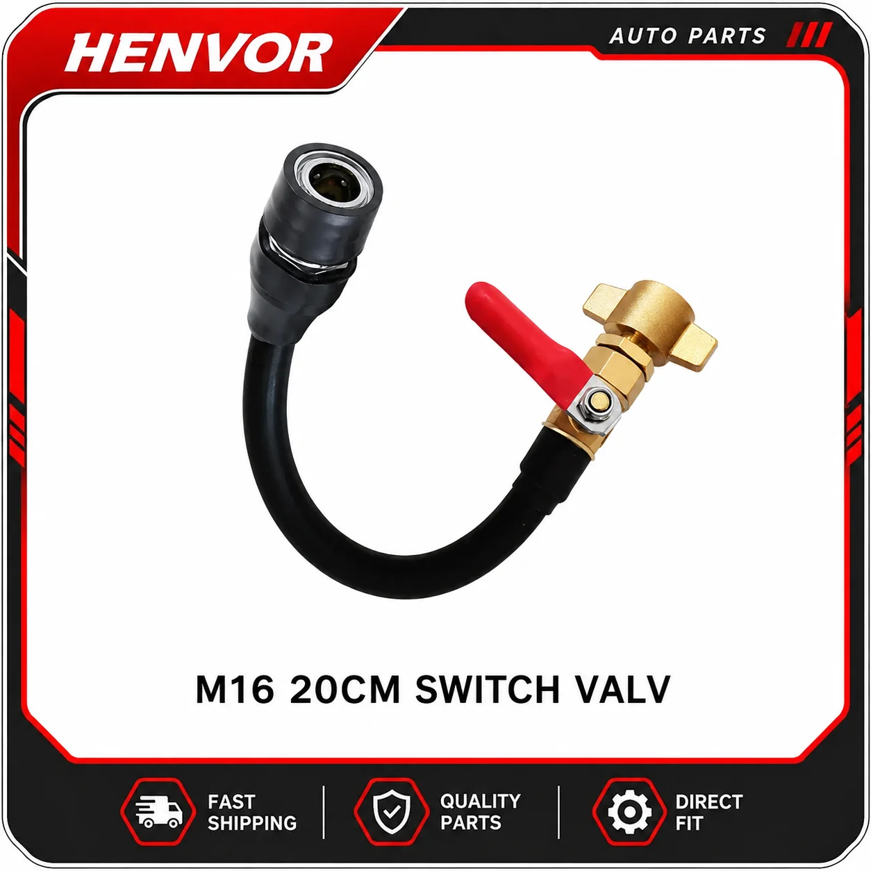 Truck Air Tank Cylinder Pickup Female Connector Head With On/Off Valve Control For Truck Air Brake System