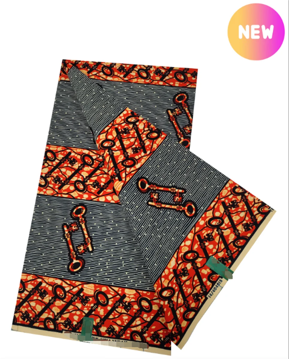 2024 Newest African Polyester Material Wax Fabric Nigerian Ankara DIY Print Sewing Tissu  Textile Material For Women Dresses