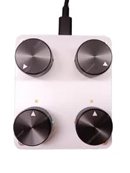 4 Knobs Custom CC Information Volume USB-C Interface Music Host Software MIDI Controller