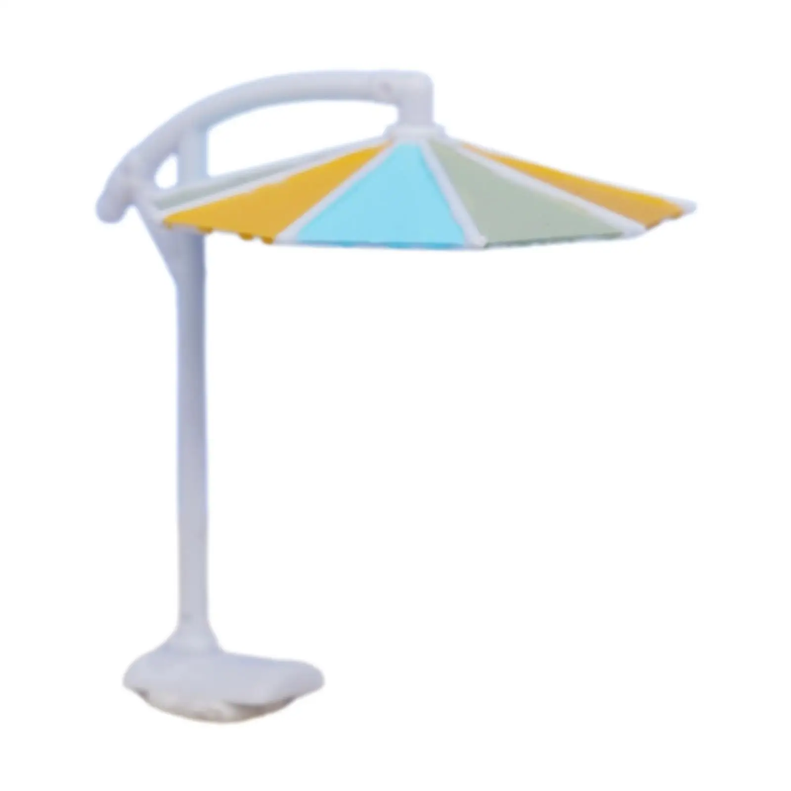 1:64 Scale Miniature Beach Umbrella Tiny Scene Parasol Layout Props Mini Garden Dollhouse Accessories Micro Landscape Decor