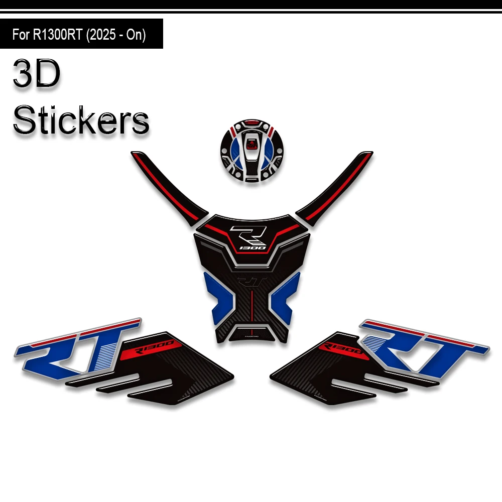 Motorcycle For R1300RT R 1300 RT R1300 Tank Pad TankPad Cap Grips Gas Fuel Knee Stickers Decals Protection 2025 2026