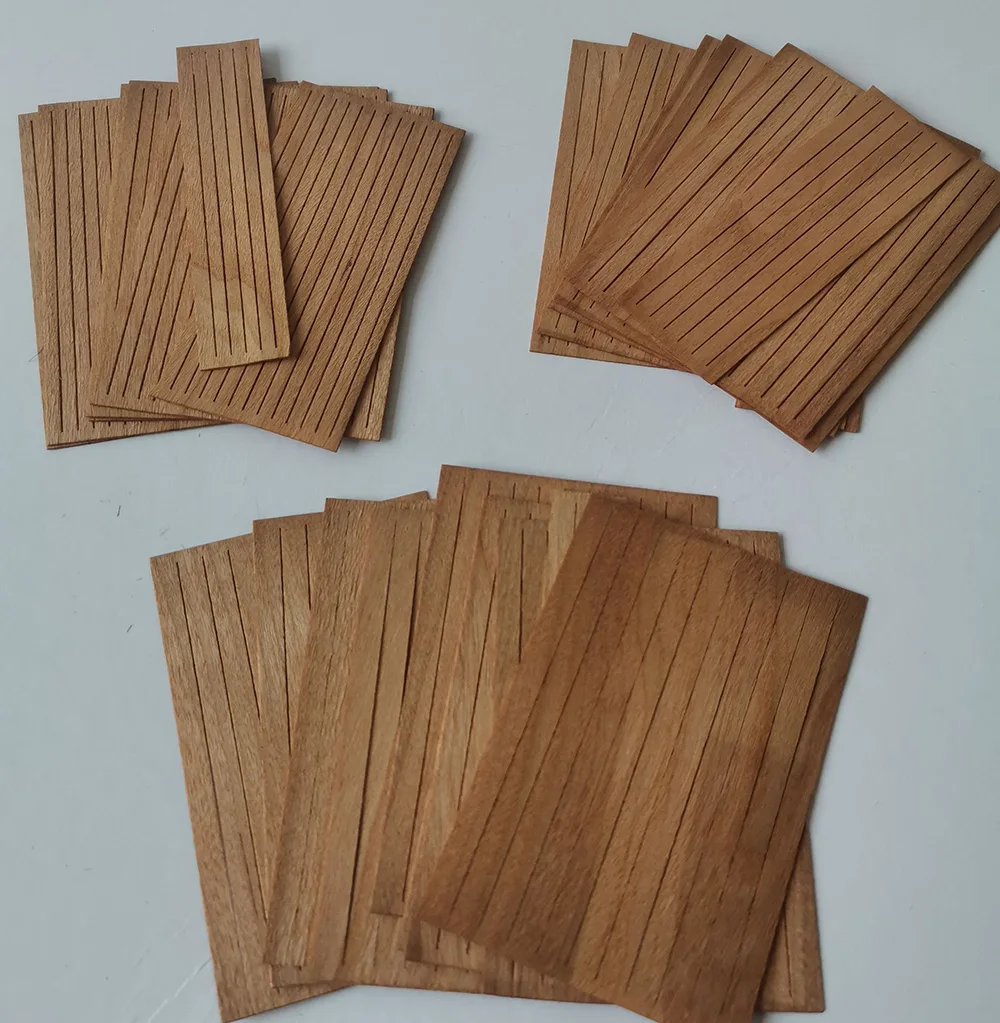 Ancient Ship Model Deck Flat Noodles Accessories Wood Batten Cherry Wood 100 pcs/pack