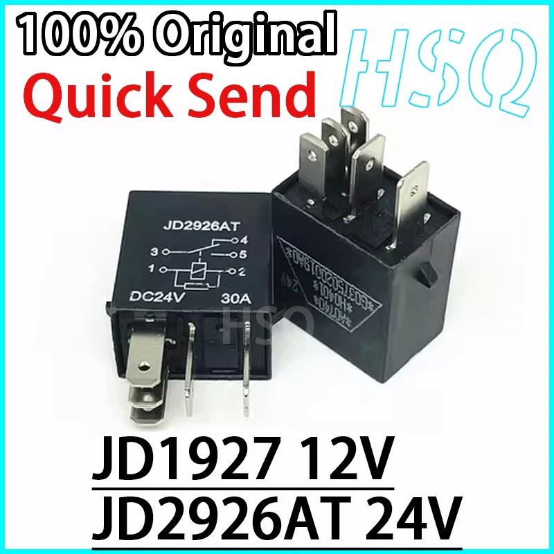 1PCS JD1927 DC12V JD2926AT DC24V New Violet Automotive Oil Pump Air Conditioning Headlight Relay