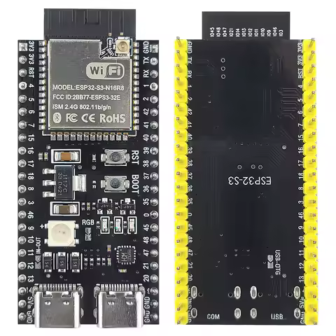 ESP32 S3 Development Board with Expansion Adapter Kit Extend 2.4G Wifi BT Module ESP32-S3 N16R8 MCU 44Pin Type-C ESP32-S3