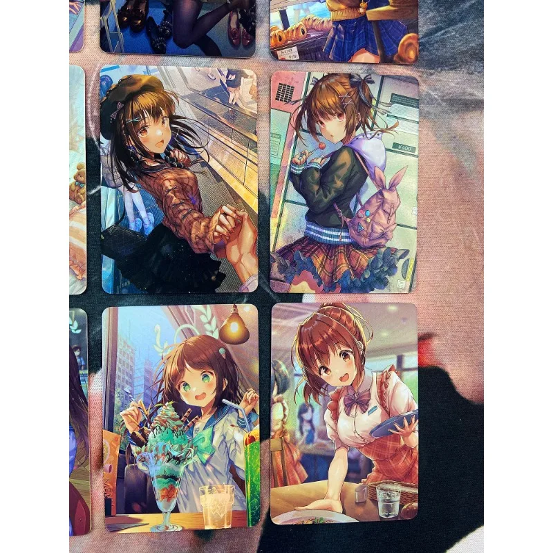 9pcs/set Anime Characters Card ACG Exquisite Girl Series Private Server Girl Refraction Sexy Girls Hobby Collectible Game Cards