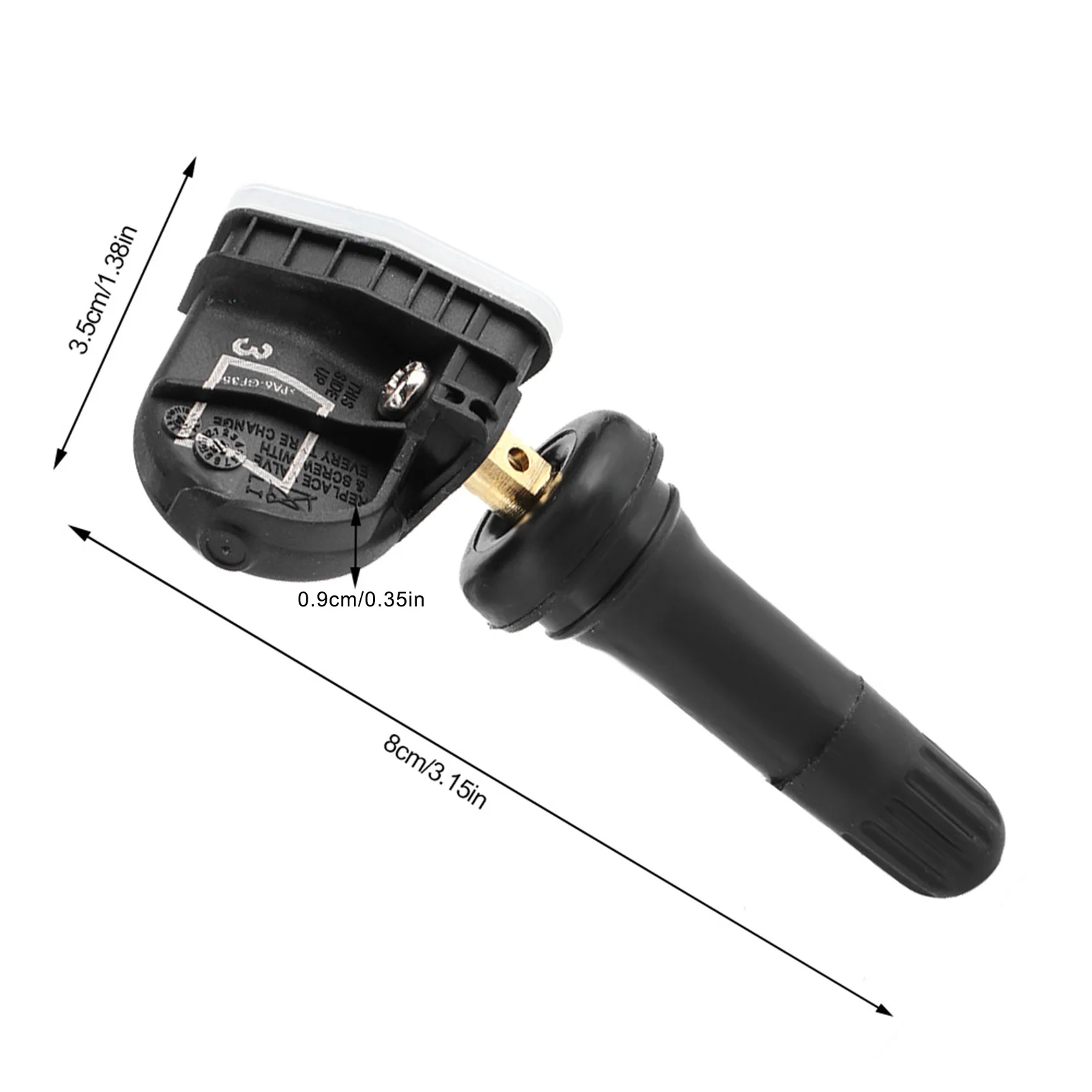 مستشعر ضغط الإطارات 4 قطعة أجهزة استشعار مراقبة ضغط الإطارات المطاط 433 ميجا هرتز TPMS 2036832 يناسب التركيز