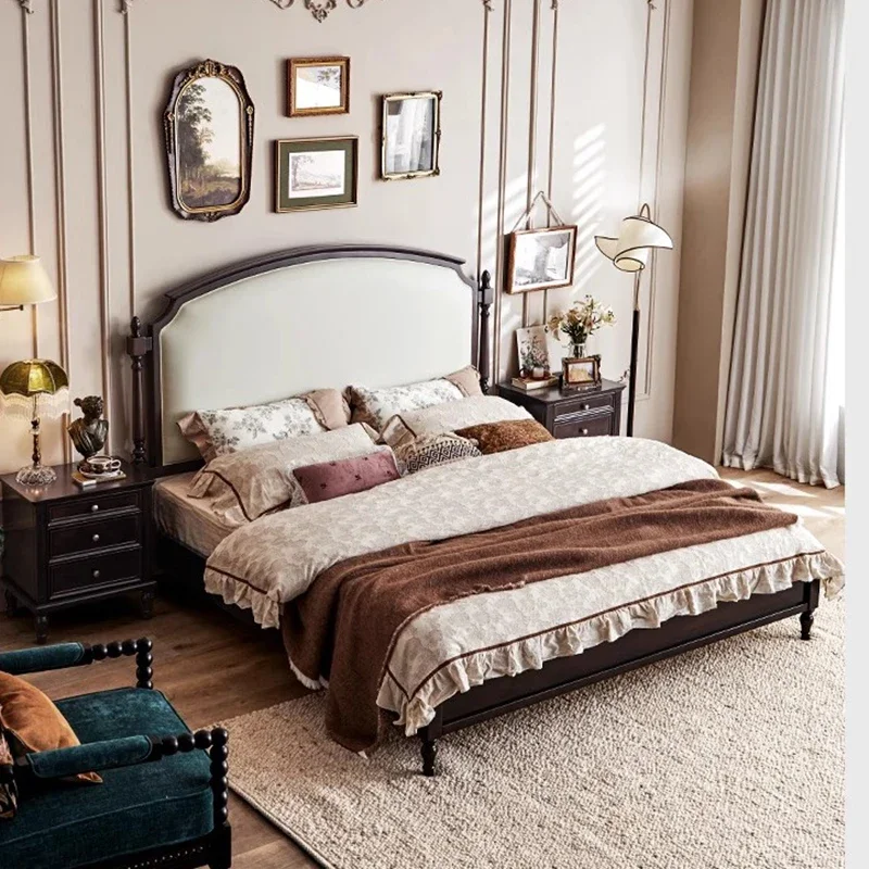 Modern European Massage Bed Simple Princess Sleeping Design Bed Bedroom Frame Loft Headboards Letto Matrimoniale Home Furniture