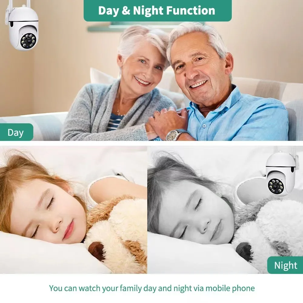 3MP Wifi Camera 2.4 GHz Baby Monitor Indoor Security Camera with Phone App 2-Way Audio, Infrared Night Vision