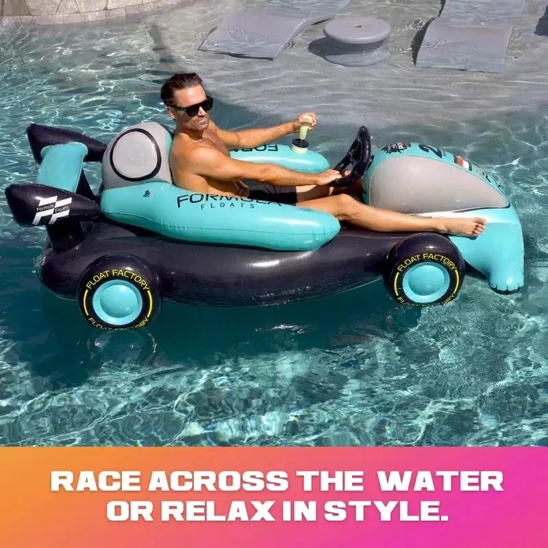 New large water inflatable floating row yacht large portable seat pool queue entertainment
