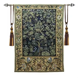 Home Textile Decoration Tapestry William Morris - Tree of life Green Belgium 89*68cm Wall Hanging Painting PT-35