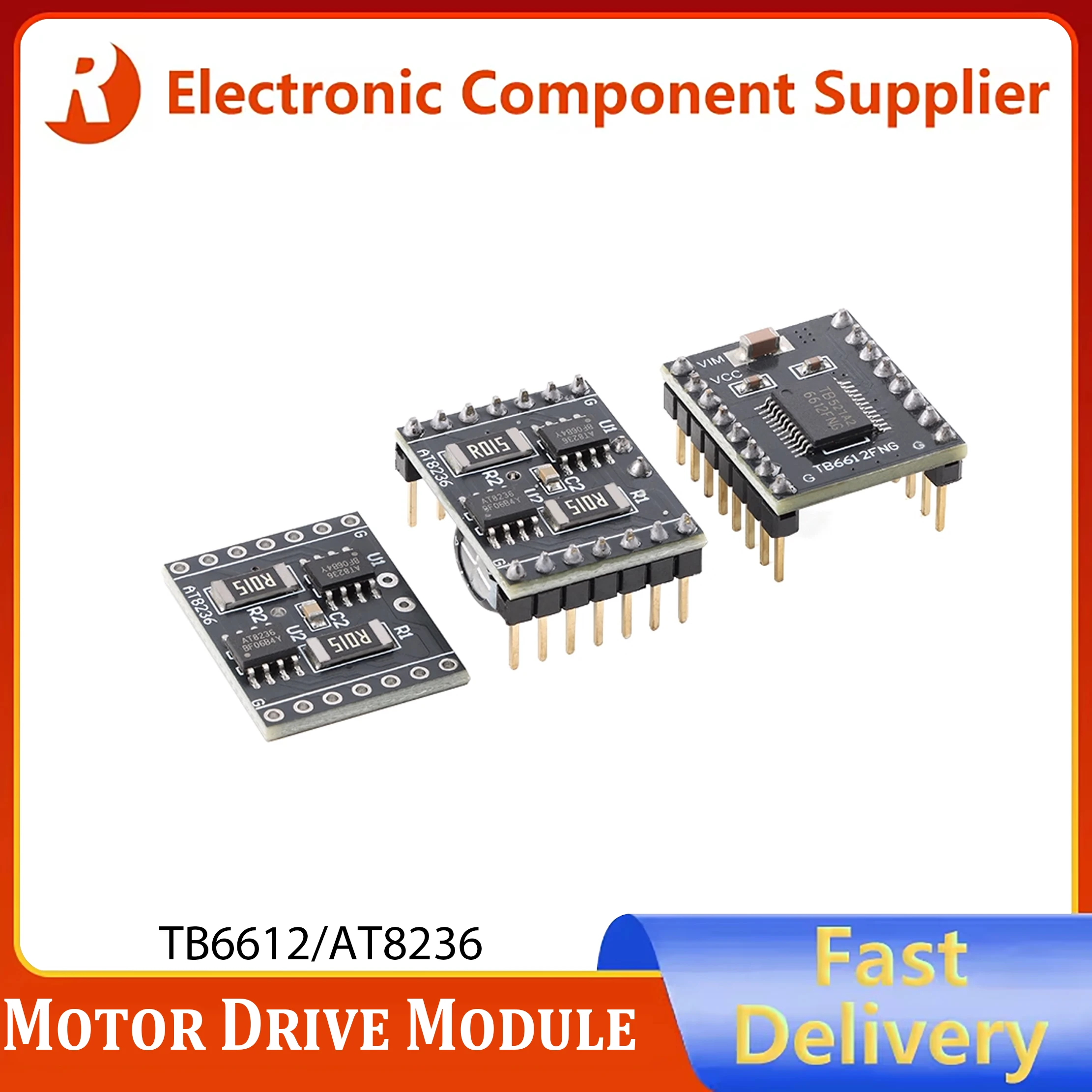 2pcs TB6612/AT8236 Motor Driver Module Dual-Channel DC Motor Stepless Speed Control Board Trolley Accessories