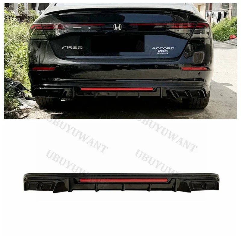 For Newest Accord Honda 11th Generation Accord Back lip Car Rear Bumper Diffuser Rear Splitters Spoiler Car Accessories 2023+