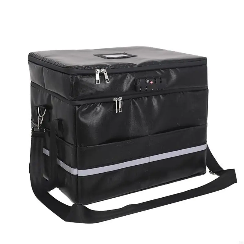 

Fireproof Document Bag Portable Briefcases File Organiser Document Box