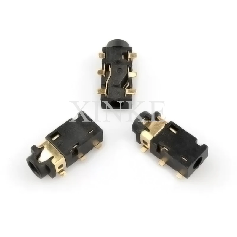 1PCS 2.5MM Female Audio Connector 6 Pin SMT SMD Headphone Jack Socket PJ-242 Gold-plated audio socket PJ242