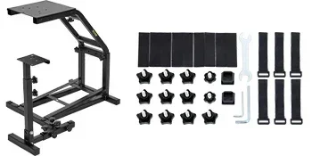 SIHAO Rennlenkradständer mit Schalthebelhalterung für G920 G27 G25 G29, Logitech Gaming-Lenkradhalterung, Pedale NICHT enthalten, verstellbarer Sim-Racing-Cockpitständer für den Heimgebrauch. – Detail 14