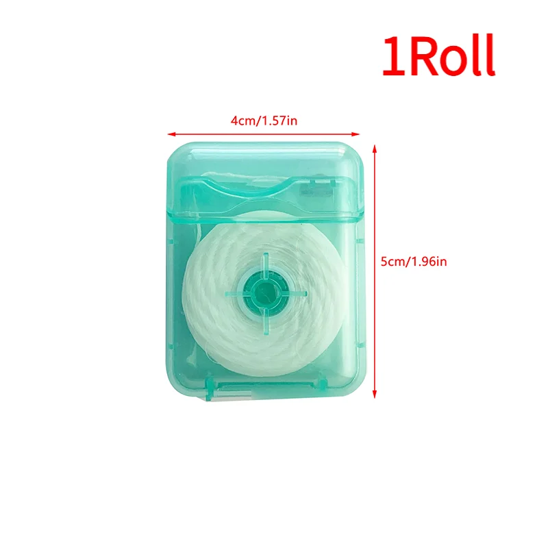 1Roll Water Expanding Dental Floss Roll 50M Fluffy Floss Cleaning Oral Tools Adult Home Cleaning Interdental Brush.