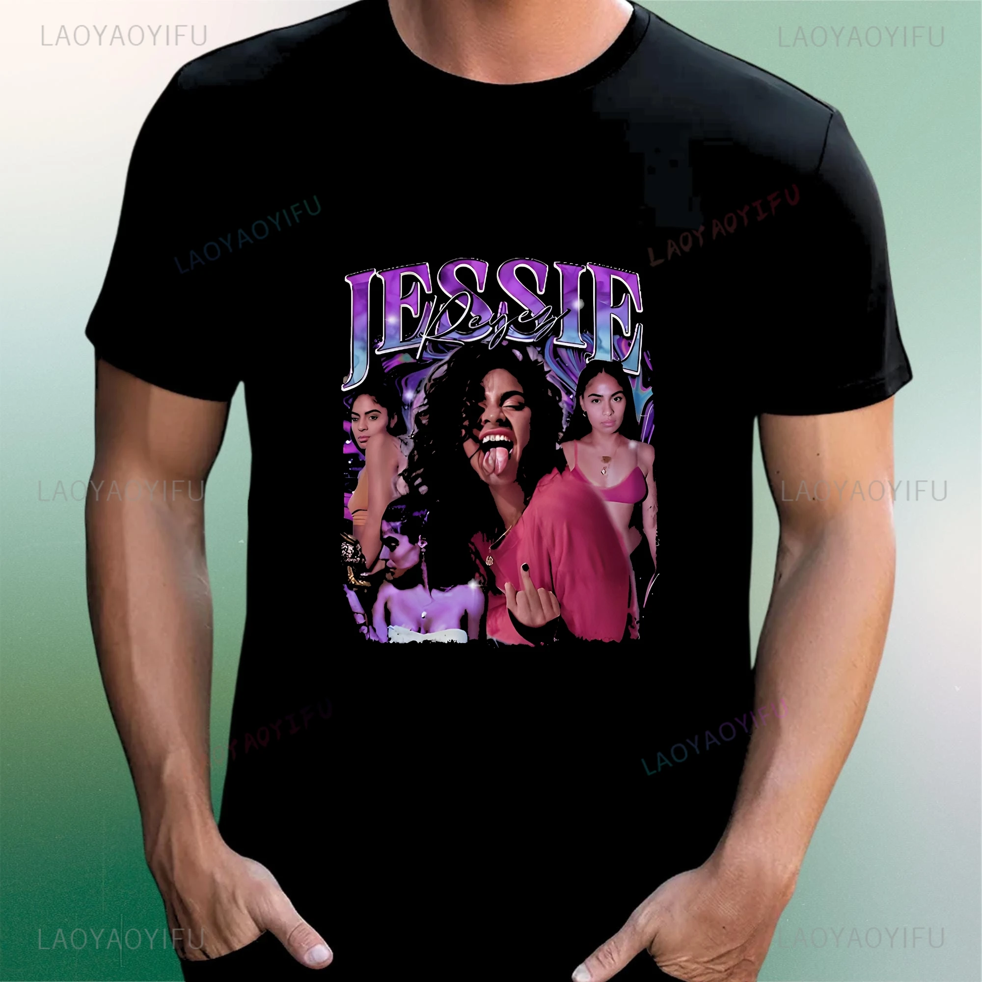 Camiseta estampada Jessie Reyez: una elegante camisa de manga corta adecuada tanto para hombres como para mujeres con un diseño de tendencia neutra