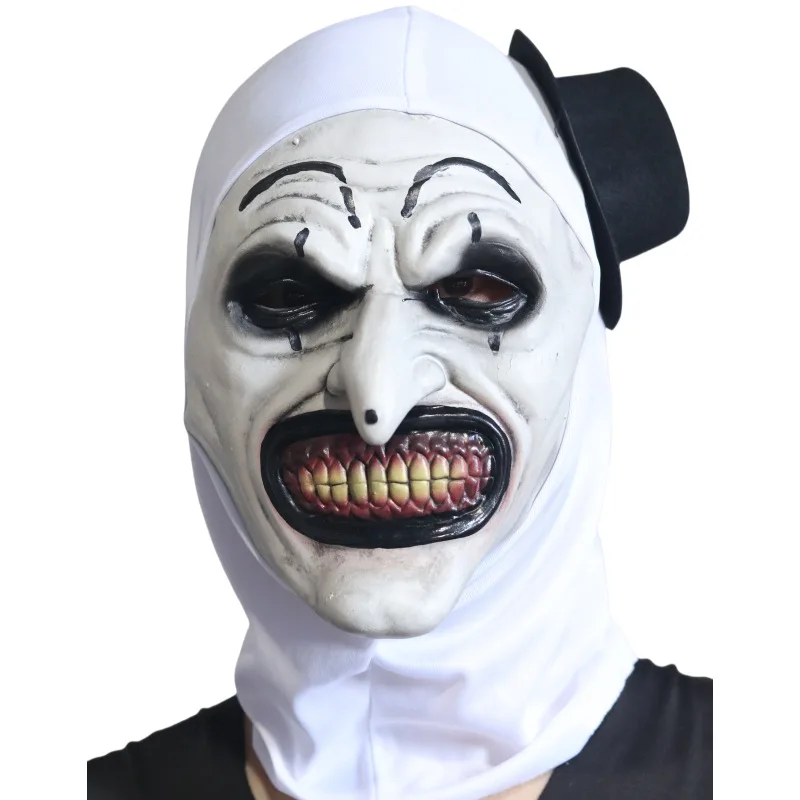 2025 Clown Mask Hat COSplay Film and Television Character Props Masquerade Halloween Hood Cover