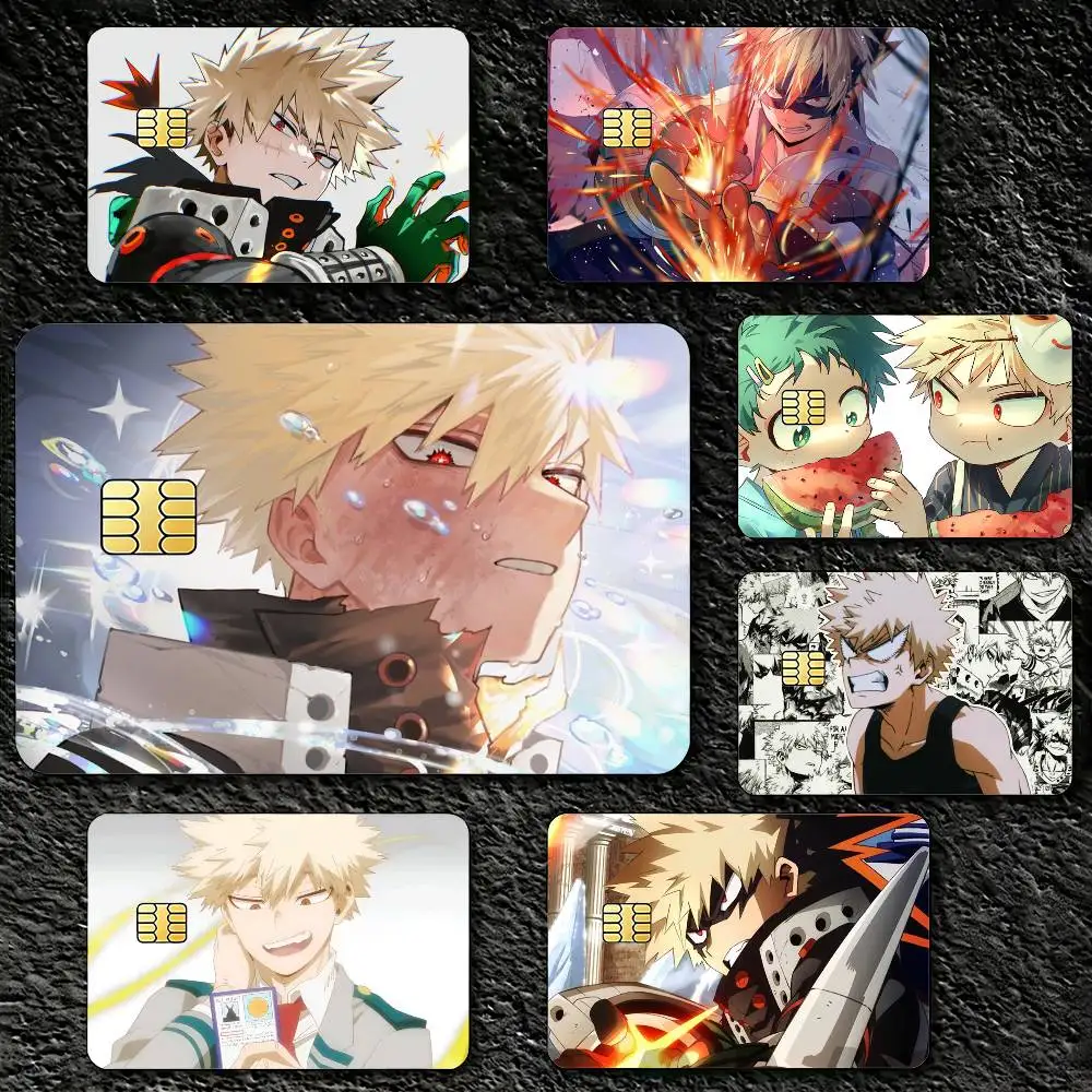 K-Katsuki B-Bakugo M-MHA Sticker Decoration Creative Bank Card Bus Metro Waterproof Sticker