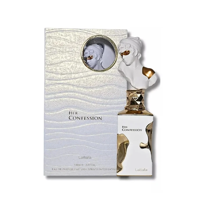 Lattafa His Confession for Men Eau de Parfum Spray, 3.4 Ounce / 100 Ml