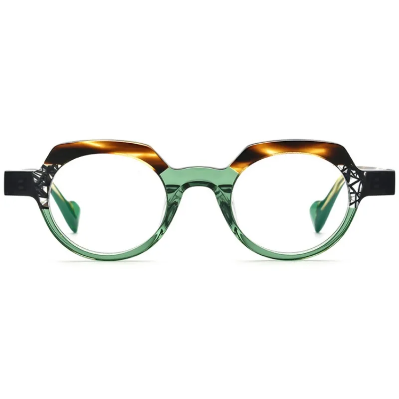 

Polygons Man Glasses Frames Acetate Glasses Stand Color Spelling RX Prescription Graduated Lenses Men Sunglasses Woman Eyewear