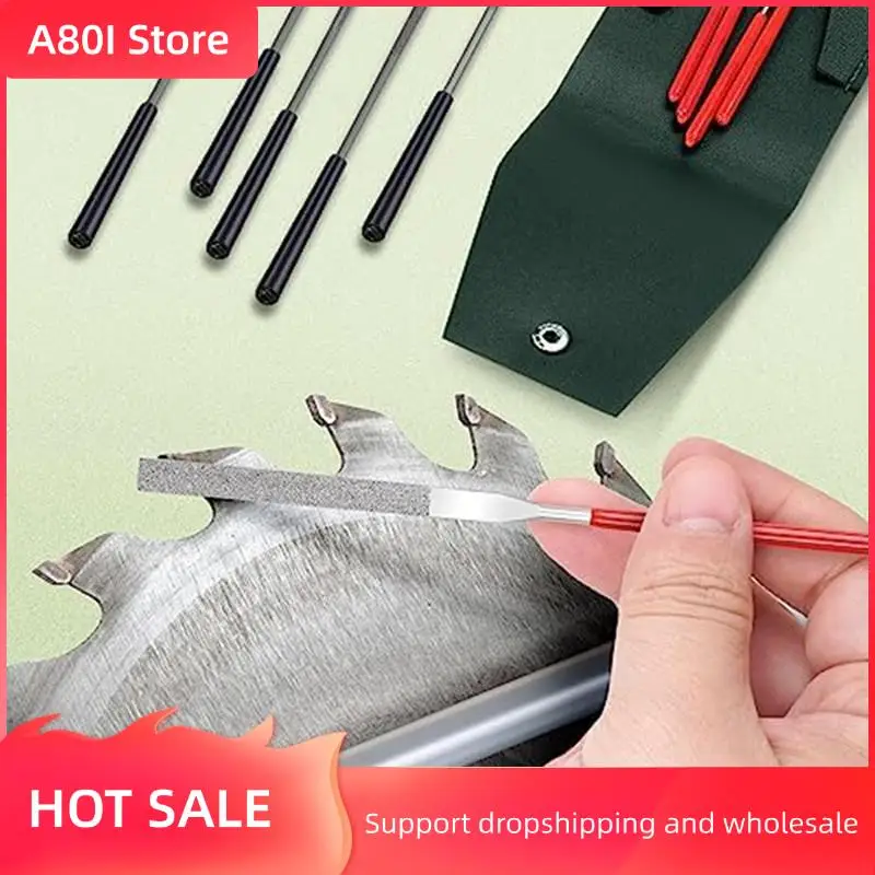 

A80I 5 Pcs Mini Diamond Needle Files & 5Pcs Small Steel Files For High Precision Sanding Work On Metal, Wood,Plastic Carving Dur