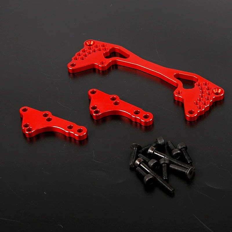 Feixe de choque traseiro de ângulo ajustável de metal CNC para peças de carro RC 1/5 HPI Rovan KM BAJA 5B 5SC 5T