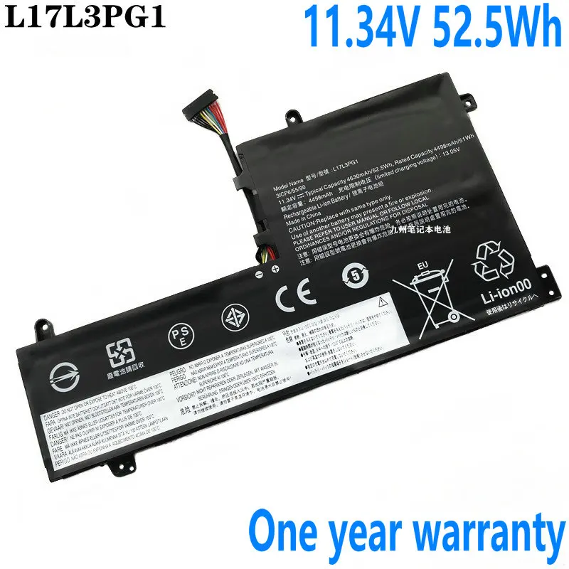 

11.34V 52.5Wh L17C3PG1 Laptop Battery For Lenovo Legion Y530-15ICH Y545-PG0 Y540-17IRH Y540-15IRH Y730 Y7000 Y7000P