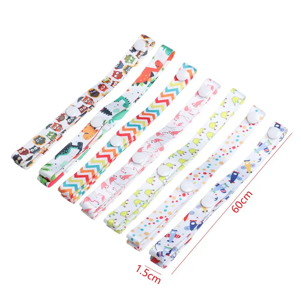 1pc Colorful Useful Strap Holder Trolley Lanyard Baby Cup Holder Fixing Strap Bind Belt Stroller Accessories Anti-lost Chain