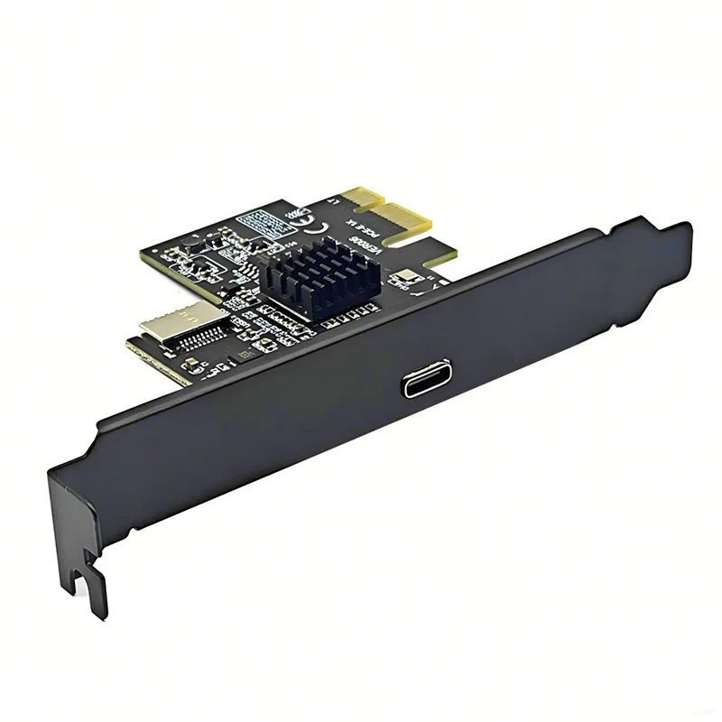 Imagem -03 - Cartão de Expansão Usb tipo c Pci Express 3.0 x1 para Usb 3.2 Gen2 tipo c tipo e 10g Chip Asm3142 Pci-e Usb 3.2 Dual tipo c Hub