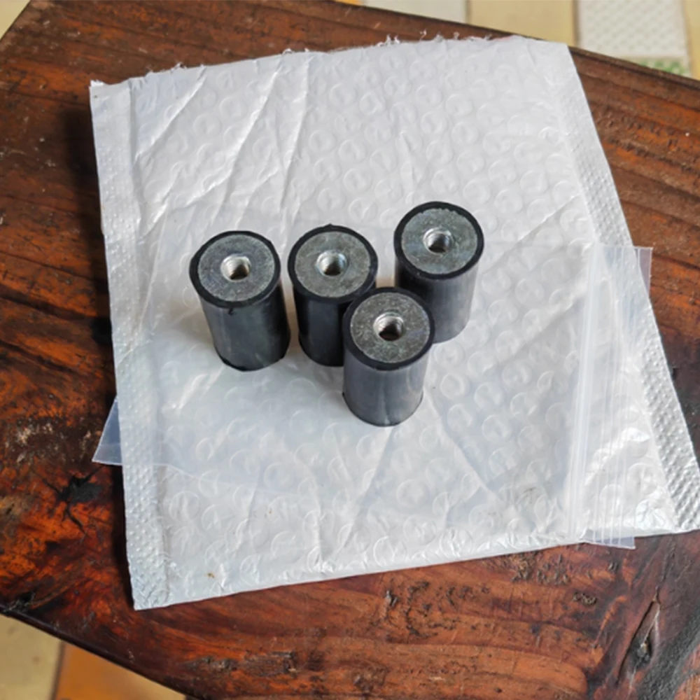 DE Single Ended Inner Thread Rubber Shock Absorbers Anti Vibration Dia10-80mm M4-M12 Rubber-Metal Silentblock 1/2/4Pcs M3 M4-M12