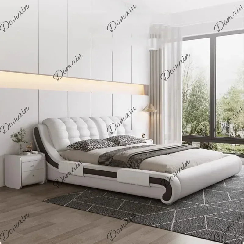 XX Comfortable Bedroom Bed Modern Luxury Double King Size Wooden Sleeping Sun Bed Princess Cama Solteiro Lounge Suite Furniture