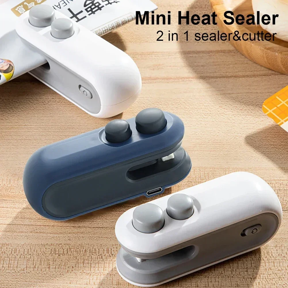 Mini Heat Bag Sealing Machine Package Sealer Bags Plastic Food Sealer Clip