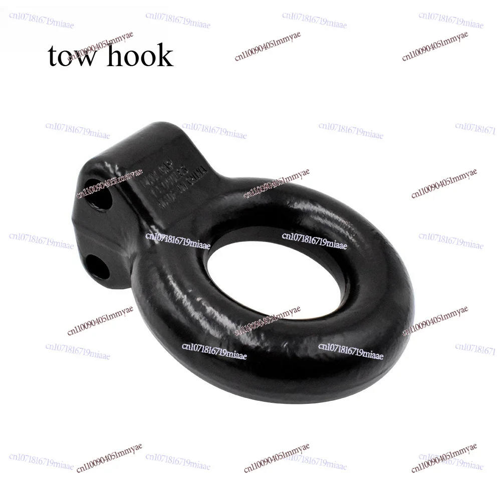 Carbon Steel Forged Towing Ring 14000lbs Spray Coated Vehicle Traction Connector