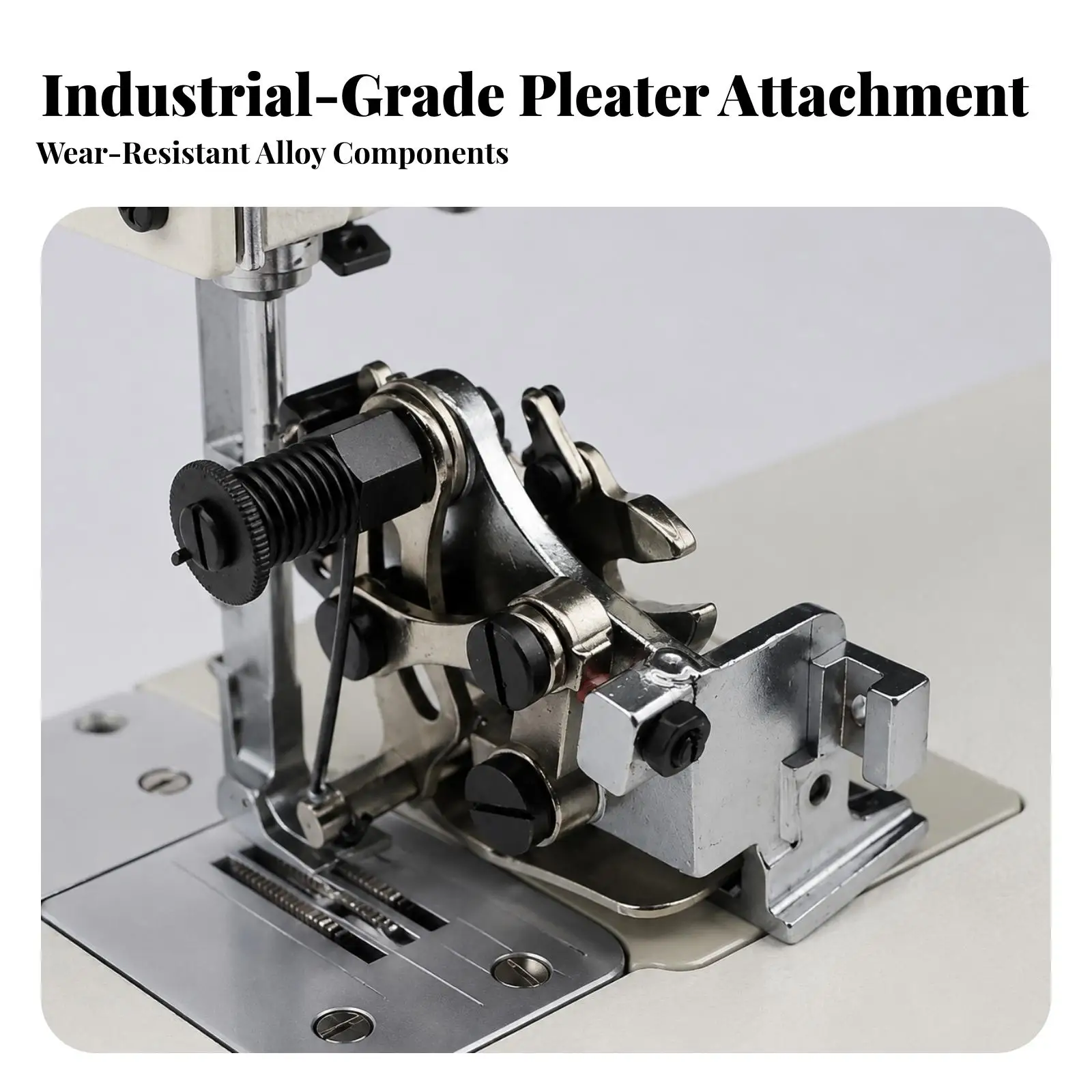 A900 Industrial Straight-Stitch Stitching Device Pleating Attachment Compact for Curtain Making, Skirt Decoration, Decorative