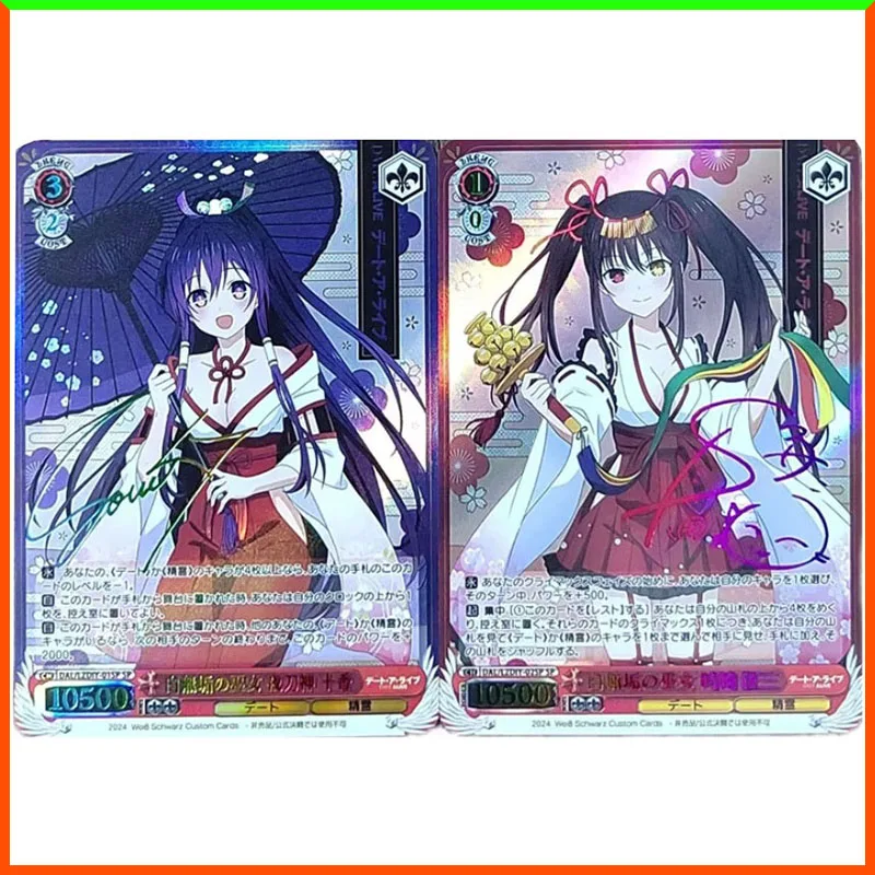 

Аниме История богини DIY ACG Weiss Schwarz игра фольга голографическая Токисаки Куруми коллекционные карты игрушки для мальчиков подарок на день рождения