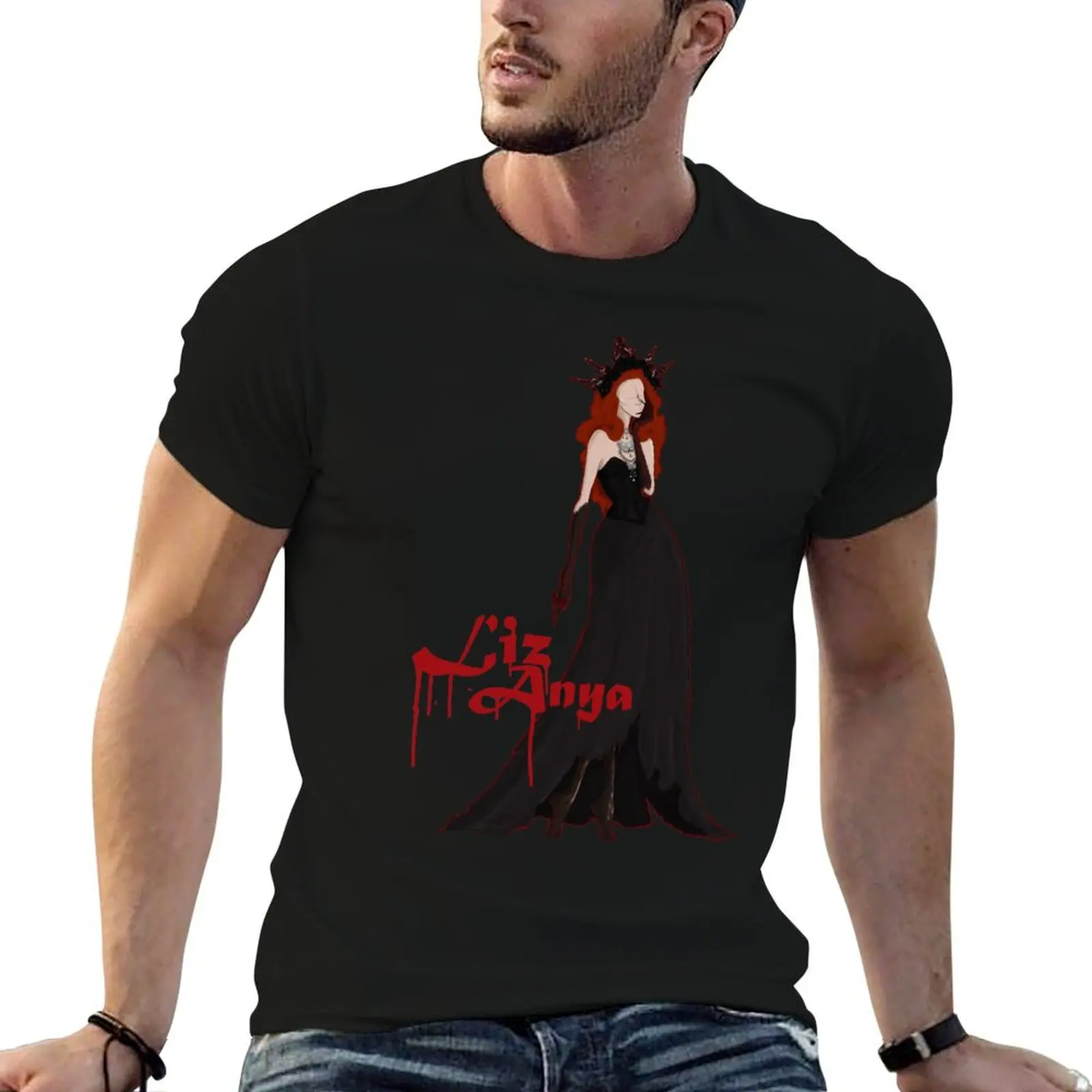 Liz Anya Spooky Illustration #1 T-Shirt Halloween Theme T-Shirt