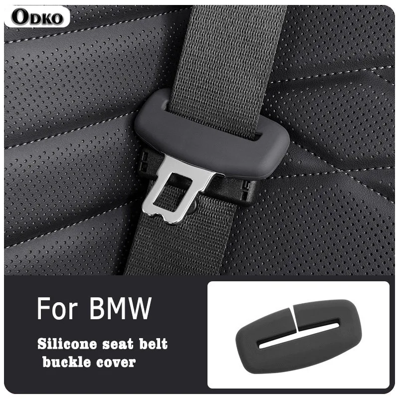 For BMW 1 2 3 4 5 7 Series X3 X4 Interior Accessries 2/4 Piece Car Seat Belt Silicone Protective Cover Trim