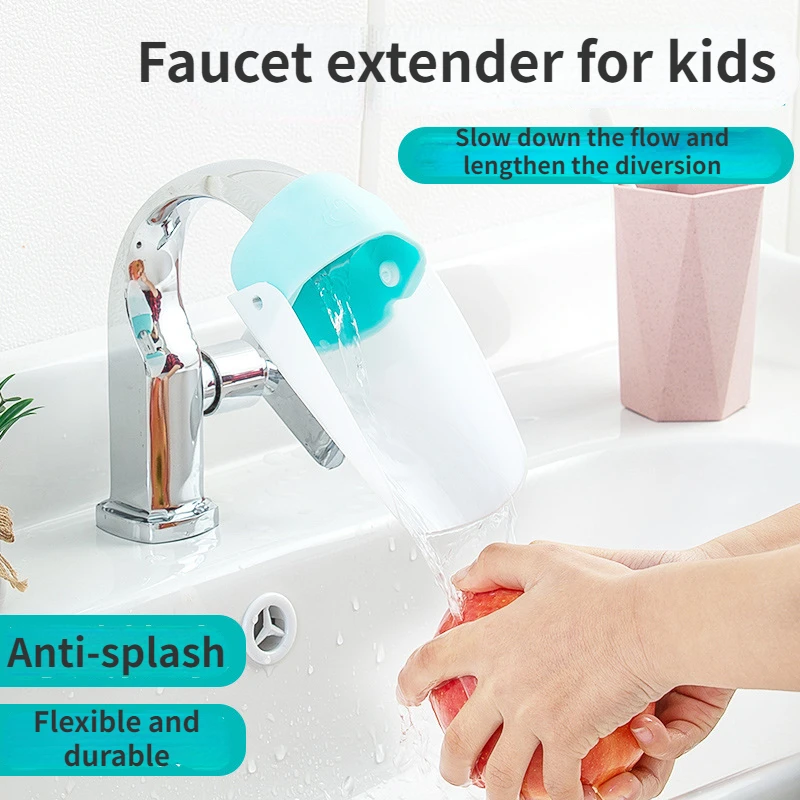 Straight Elbow Can Be Turned Faucet Extender Children's Baby Hand Washing Auxiliary Extender