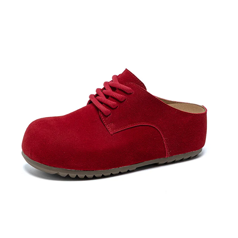 

fujin Women’s Closed-Toe Slip On Clogs Backless Half Slides 2026 Spring Summer Casua Sandals platform Step Fashion Slippers