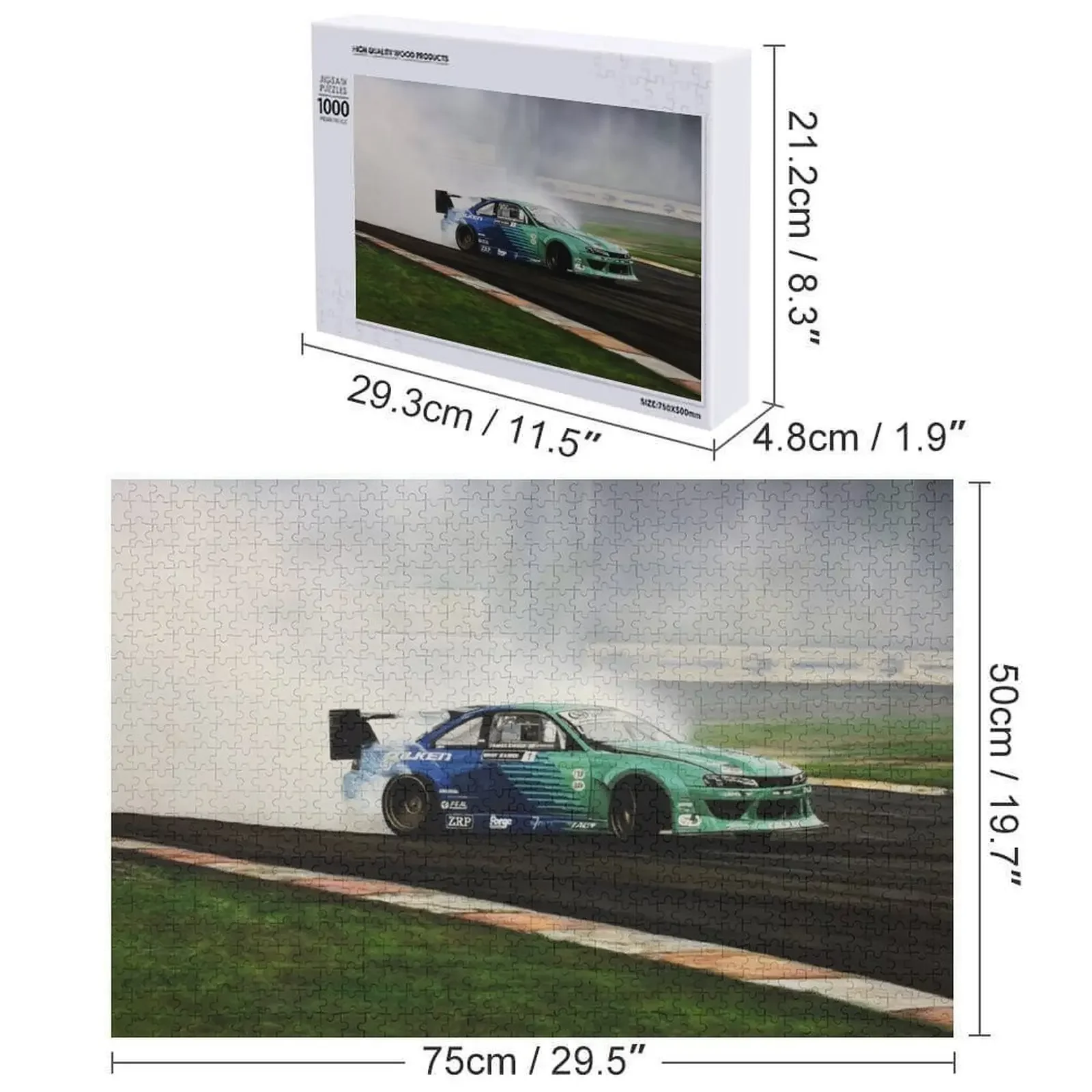 جيمس دين الانجراف سيارة بازل قطع لعبة الأطفال اسم مخصص الخشب لغز