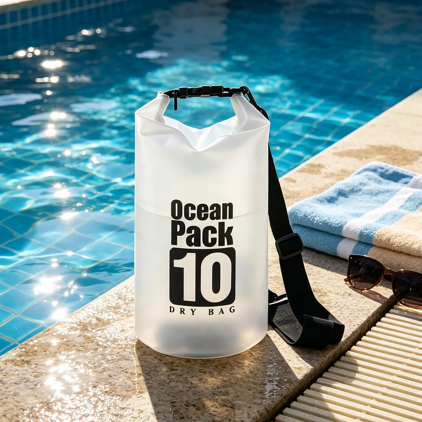 Dry Bag Lightweight Waterproof Roll Top Backpack Holder Dry Sack for Kayaking Waterproof Pouch Swimming Camping Gear