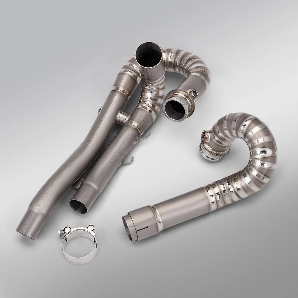 Motorcycle Exhaust Escape Systems Front Link Pipe Connect Original Muffler Titanium alloy For Scrambler 1200 XE 2019-2023