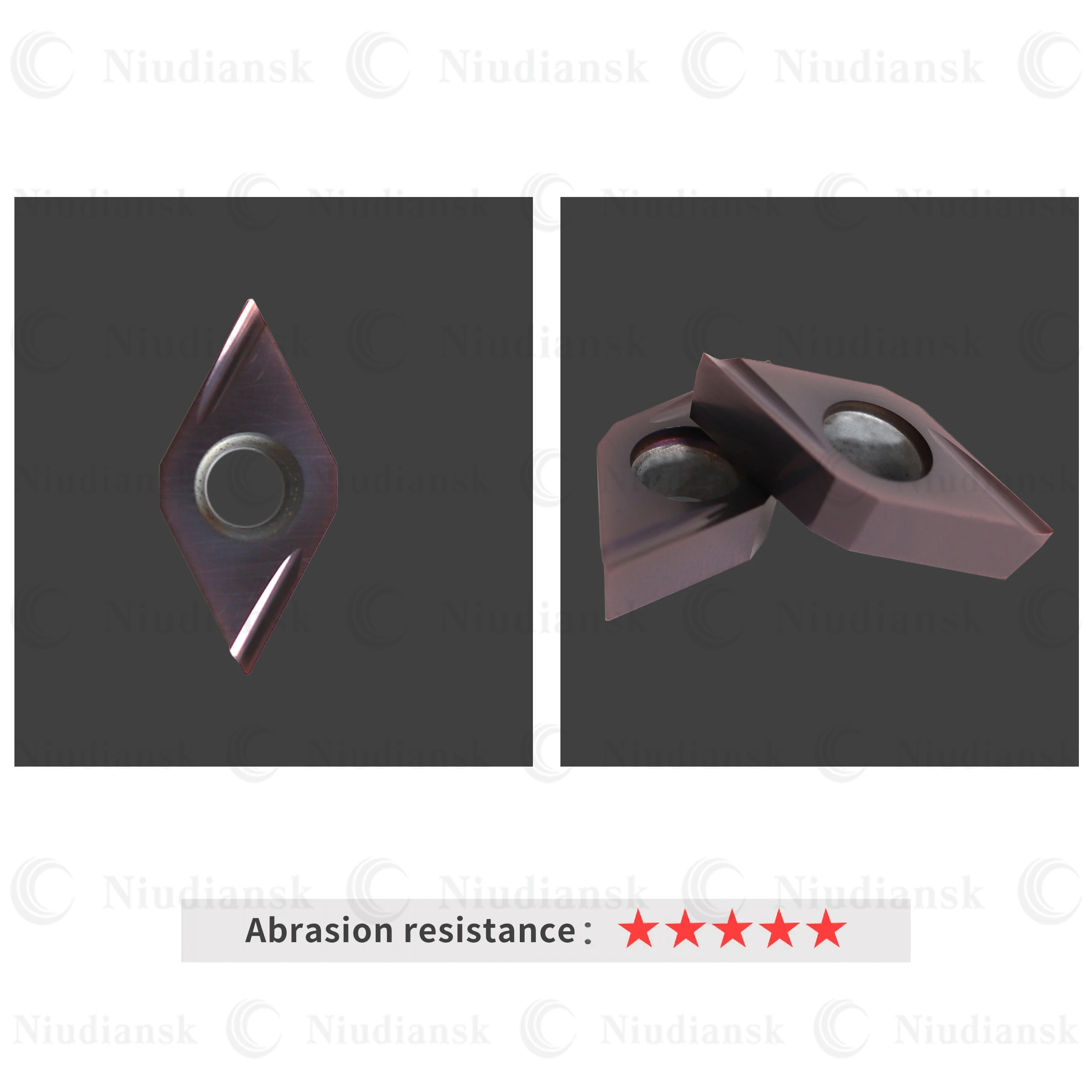Imagem -03 - Lâminas Internas do Diamante do Furo do Deskar-cnc Inserções do Carboneto Aço Inoxidável Dcgt070202 Dcgt070204 Dcgt11t302 Dcgt11t304 R-u Lf6018