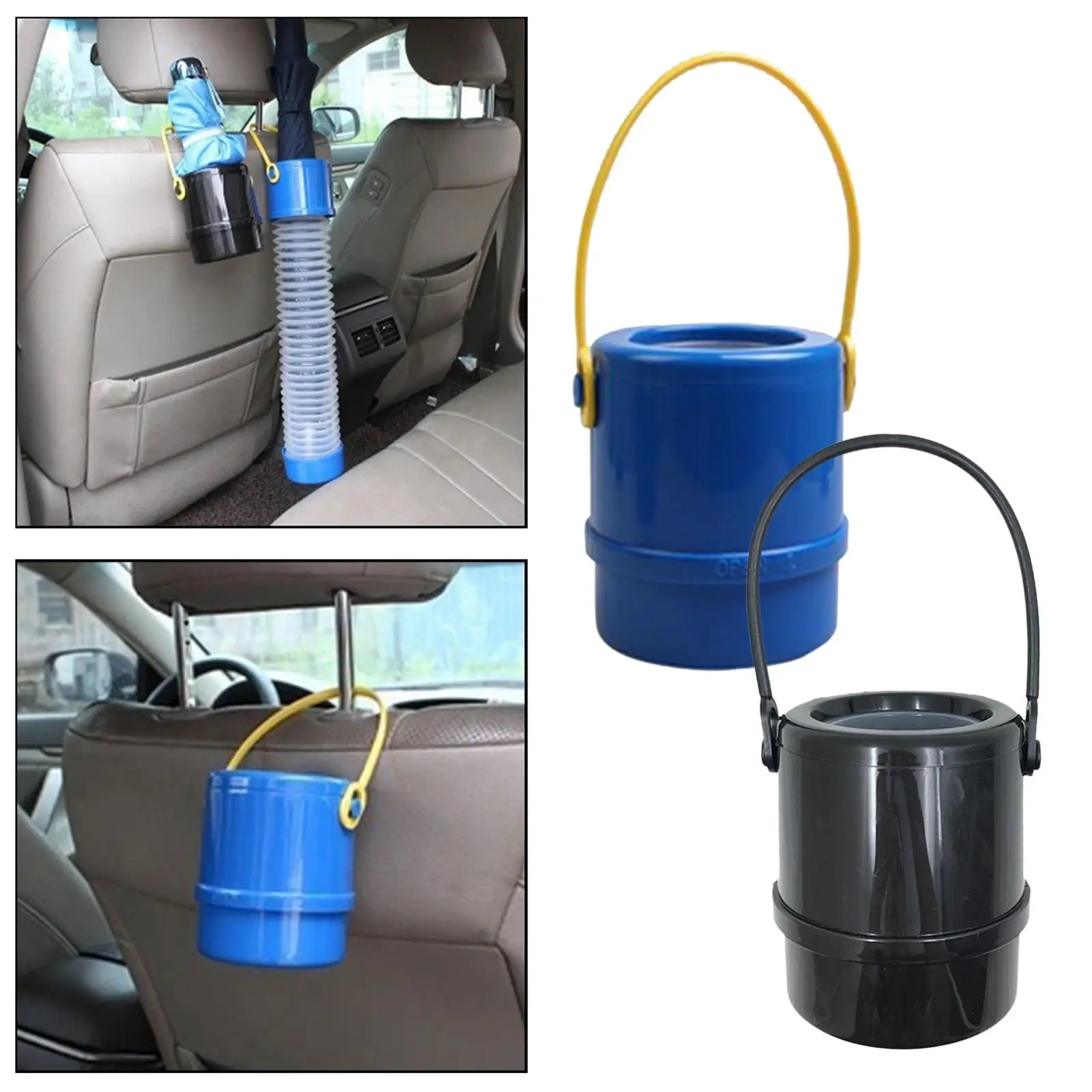 Umbrella Bucket Cup Holder Collapsible Back Seat Organiser Fits for