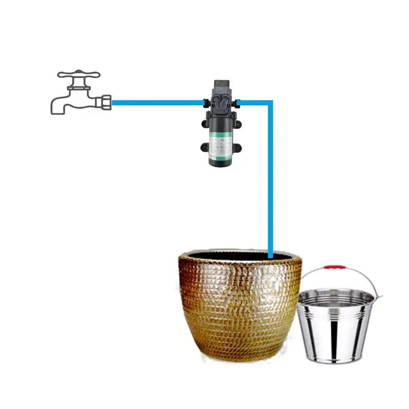 Bucket, sink, automatic water supply, self-priming pump, self-made washstand, faucet pumping, automatic start and stop for