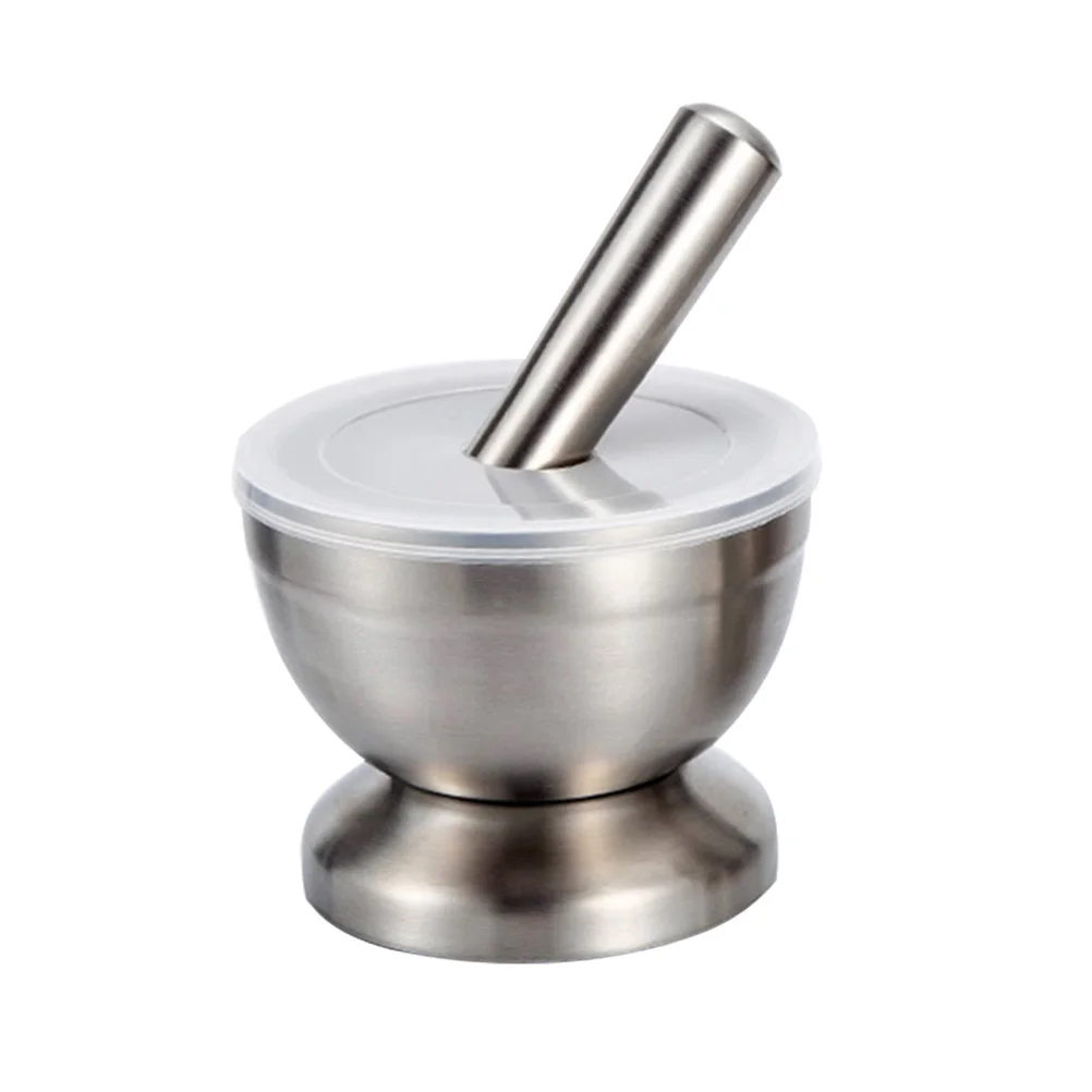 

Stainless Steel Garlic Pounder Medicine Pounding Tank L Size Pressure Masher Grinder Mortar Daosuan Device Kitchen Tools Easy