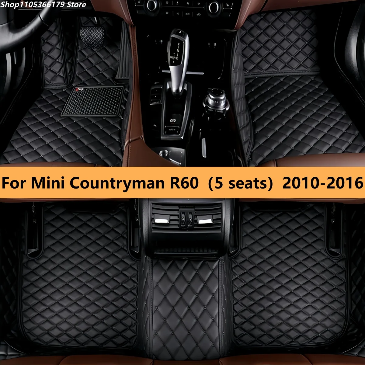 

Автомобильные коврики на заказ для Mini Countryman R60 (5 мест) 2010 2011 2012 2013 2014 2015 2016, всепогодные водонепроницаемые автомобильные коврики