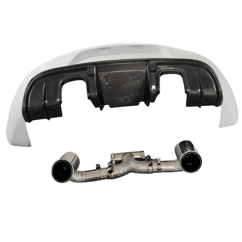 

High Quality Genuine Carbon Fiber a Style Rear Bumper Exhaust for the Porsche 981 Boxster Cayman Body Kit